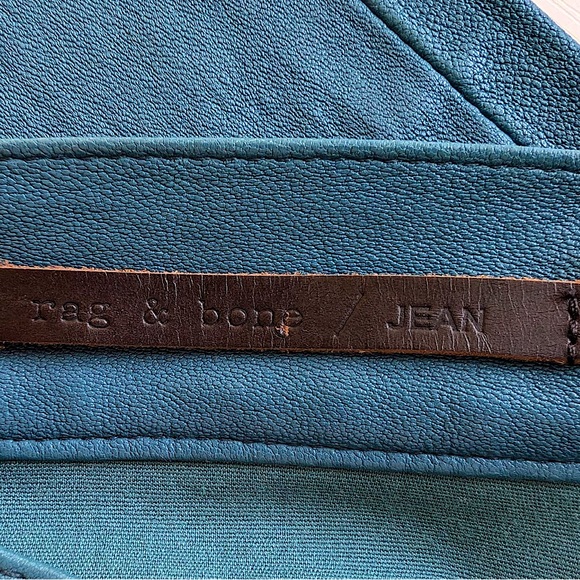 Rag & Bone high-rise skinny lamb leather pant Sz. 26 P NWOT - Picture 9 of 11